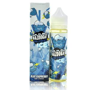 BLUE RASPBERRY ICE SOUR STRAWS - BAZOOKA